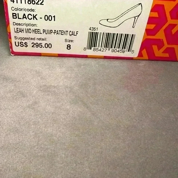 Tory Burch Pumps “Leah” Mid-Heel Women’s Size 8 - Picture 11 of 11